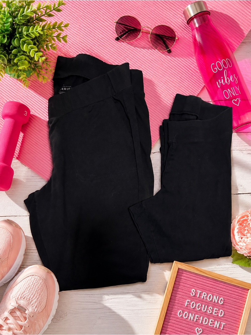 2 pairs of Black Women’s Stretch Leggings